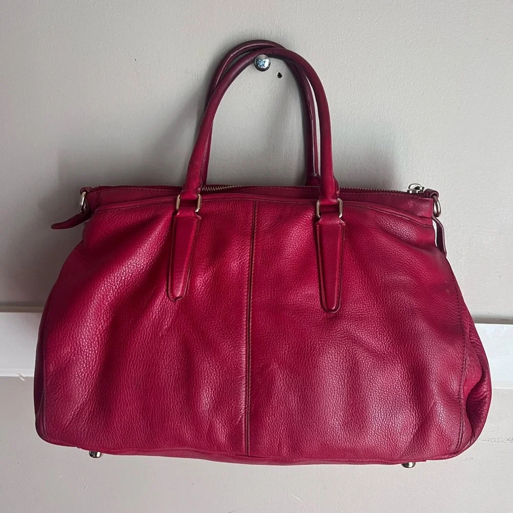 Coach Morgan Red Satchel/Crossbody Bag